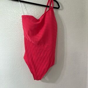 La Blanca pink one piece swimsuit size 16W